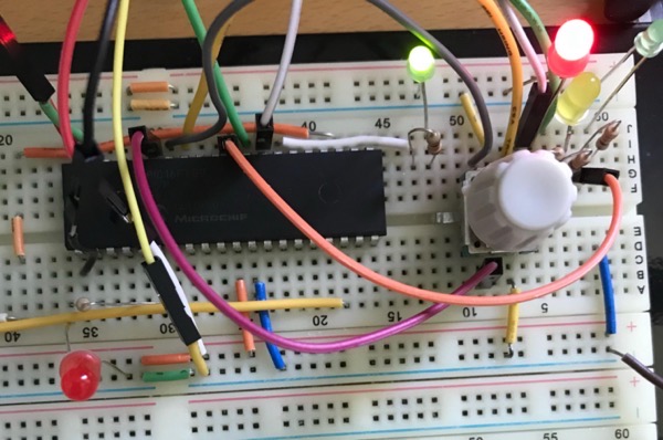 Encoder Test on Breadboard